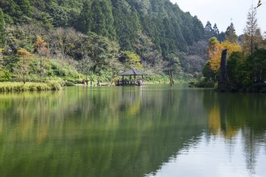 Yilan Tayvan 'da göl manzarası