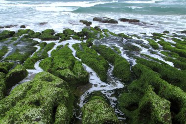 New Taipei Tayvan 'da deniz manzarası