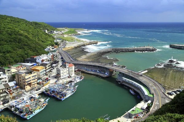 Havsutsikt Över Keelung Taiwan — Stockfoto