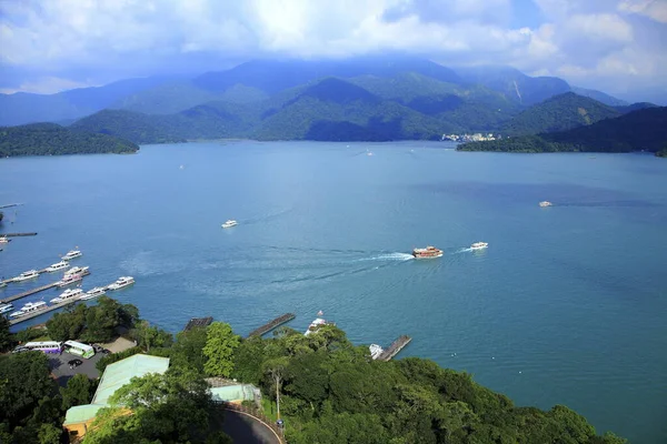 Výhled Jezero Nantou Tchaj Wan — Stock fotografie