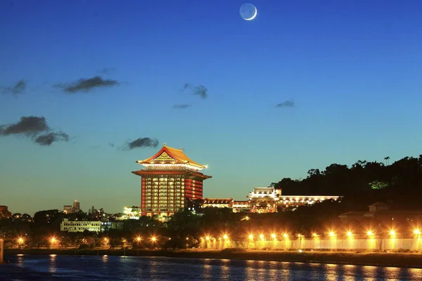 Traditional Chinese Architecture Night — Stock Photo, Image