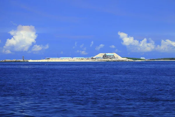 Penghu Perigoso Recife Ilha Casas — Fotografia de Stock