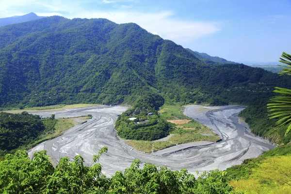 Pingtung Sandimen Ailiao Valle Montañas — Foto de Stock
