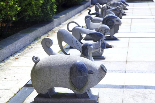 Matsu Folk Customs Museum Stone Sculptures — Stock Photo, Image