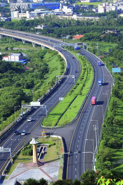 Multiple Lane Highway Yilan Taiwan — Stock Photo, Image