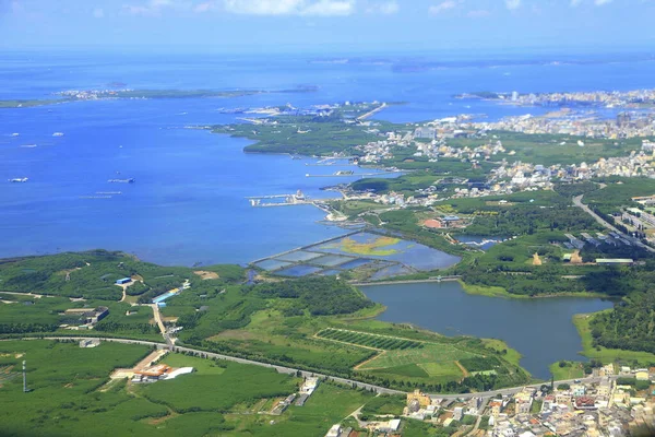 Penghu Tayvan Daki Magong Limanının Havadan Çekilmiş Fotoğrafı — Stok fotoğraf