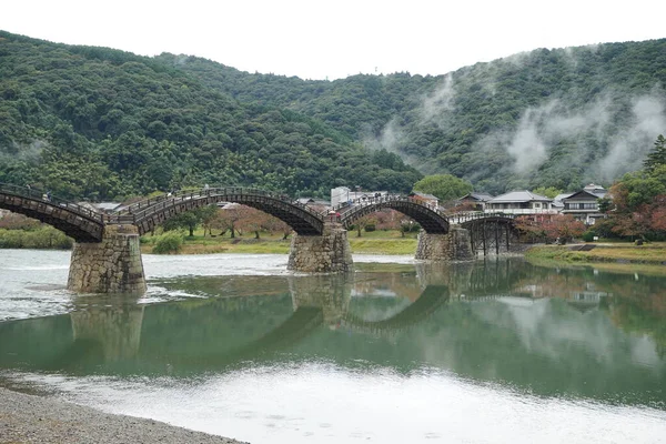 Puente Las Montañas Japón — Foto de Stock
