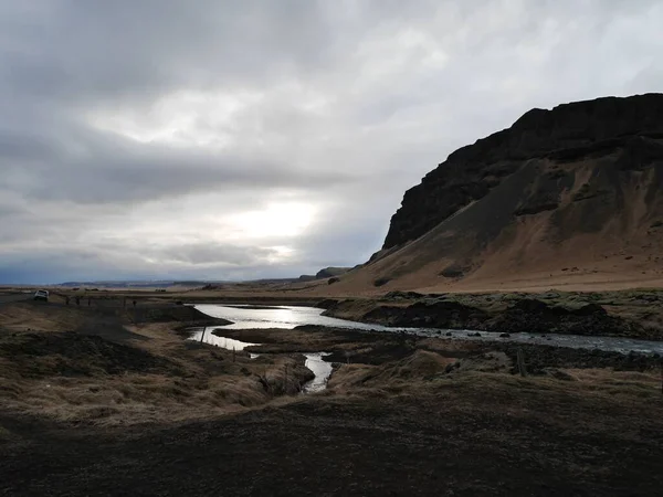 Bergslandskap Island — Stockfoto