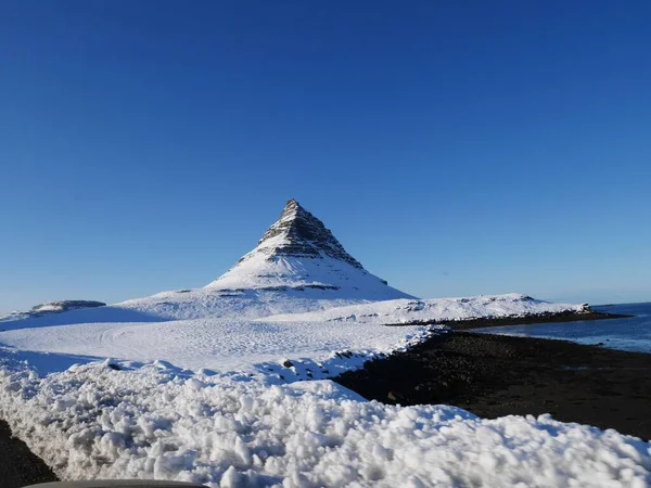 Paisagem Montanhosa Islândia — Fotografia de Stock