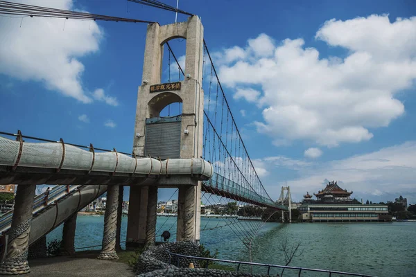 Brug Blauwe Lucht Taiwan — Stockfoto