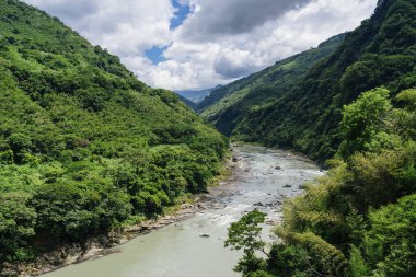 Tayvan 'daki dağ manzarası