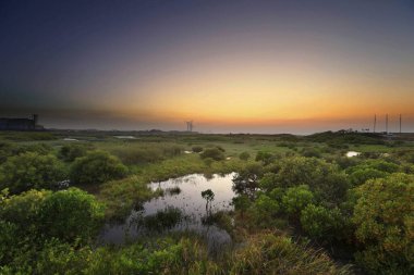 Tayvan 'da gün batımında manzara