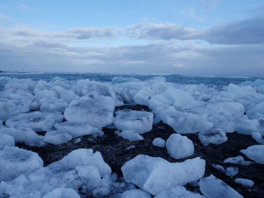İzlanda 'nın güzel kıyı şeridi