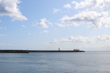 Japonya 'da deniz manzarası