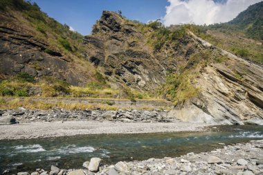 Tayvan 'daki dağ manzarası