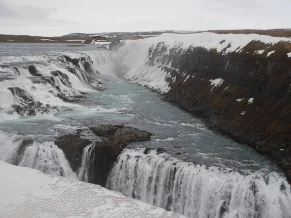 アイスランドの滝の風景 — ストック写真