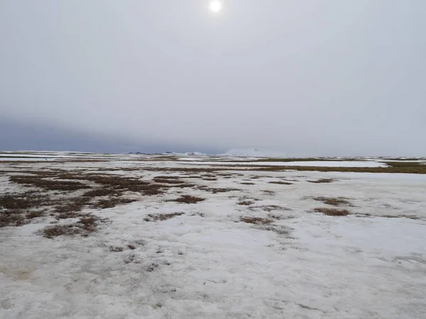 Winterlandschap Ijsland — Stockfoto