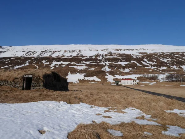 Paisagem Montanhosa Islândia — Fotografia de Stock