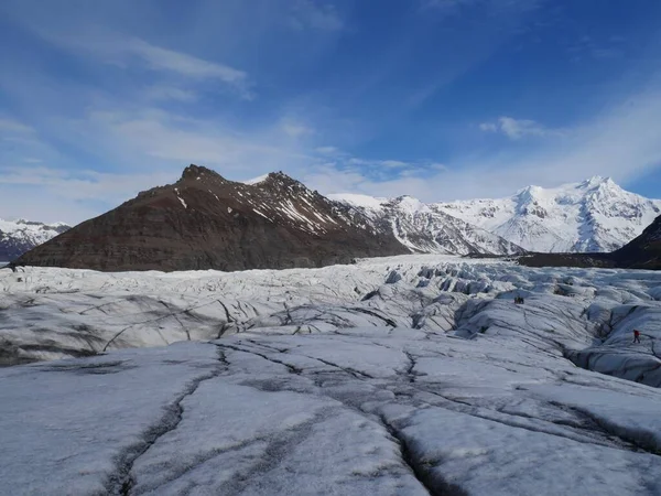 冰原上的山地景观 — 图库照片