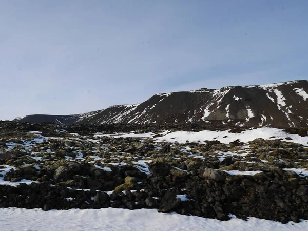 Ορεινό Τοπίο Στην Ισλανδία — Φωτογραφία Αρχείου