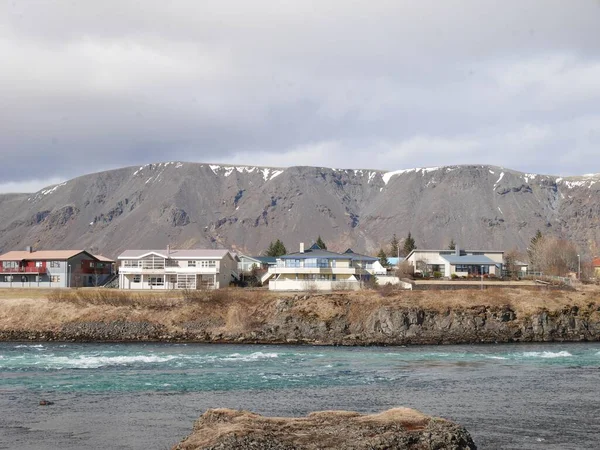 Bergslandskap Island — Stockfoto