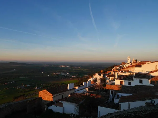 Západ Slunce Horách Portugalsku — Stock fotografie