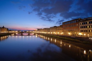 İtalya 'da gece Floransa 