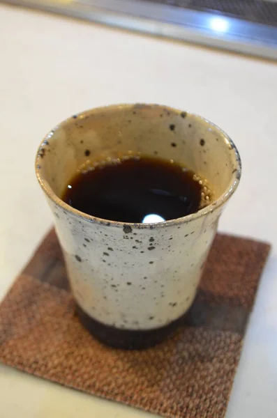 Secangkir Kopi Atas Meja — Stok Foto