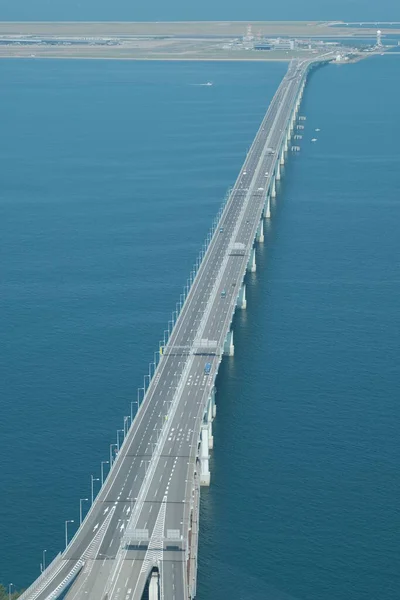 Vue Grand Angle Pont Sur Océan — Photo