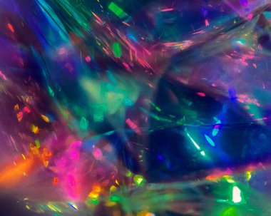 Çok renkli bir filmin yakın plan çekimi 