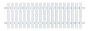 Retro beyaz tahta tahta çit vektör çizimi 