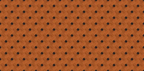 Retro Marrón Diagonal Cruzada Madera Tablón Pared Textura Sin Costuras — Vector de stock