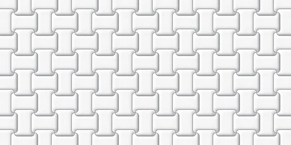 Bílé Betonové Cihly Dlaždice Textura Stěny Abstraktní Pozadí Vektor Ilustrace — Stockový vektor