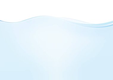 Mavi su dalgası arkaplan vektörü illüstrasyonu