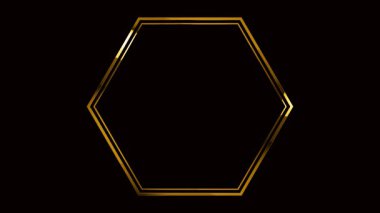 Metnin için lüks altın çerçeve