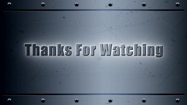 Metal plaka arka planında metin efektini izlediğiniz için teşekkürler