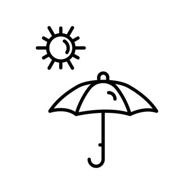  Hava Durumu Ana Hattı Vektör Simgesi Tasarımı