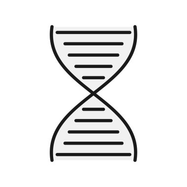 DNA Satırı Doldurulmuş Vektör Simgesi Tasarımı