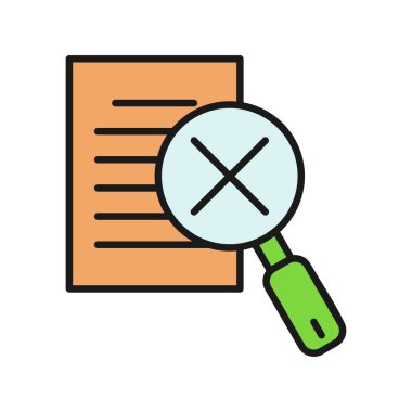 Araştırma Satırı Doldurulmuş Vektör Simgesi Tasarımı