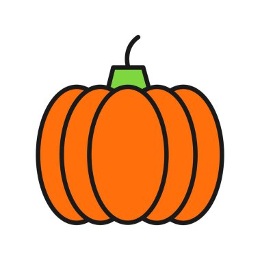 Kabak Satırı Doldurulmuş Vektör Simgesi Tasarımı