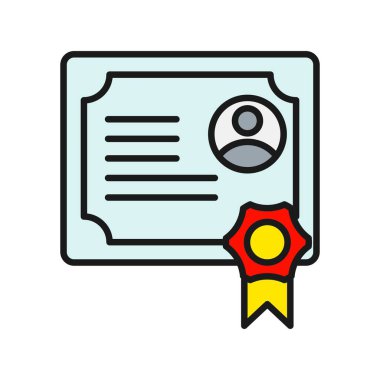 Derece Satırı Dolu Vektör Simgesi Tasarımı