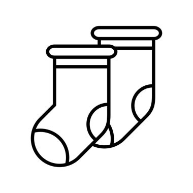 Çorap Özeti Vektör Simgesi Tasarımı