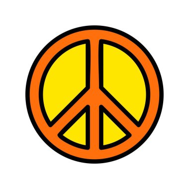 Barış İmza Satırı Vektör Simgesi Tasarımı