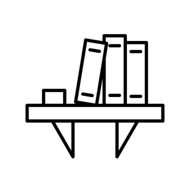 Kitaplık Özeti Vektör Simgesi Tasarımı