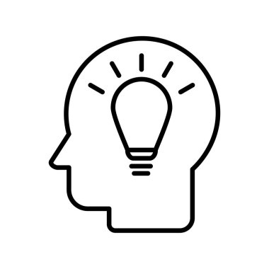 Akıllı Fikir Özeti Vektör Simgesi Tasarımı