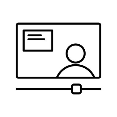  E-Öğrenme Özeti Vektör Simgesi Tasarımı