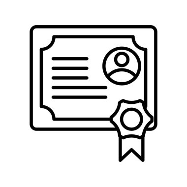 Derece Özeti Vektör Simgesi Tasarımı