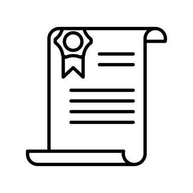 Sertifika Özeti Vektör Simgesi Tasarımı