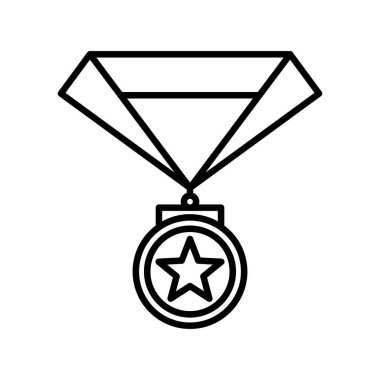 Madalya Özeti Vektör Simgesi Tasarımı