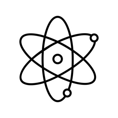 Atom Ana Hattı Vektör Simgesi Tasarımı